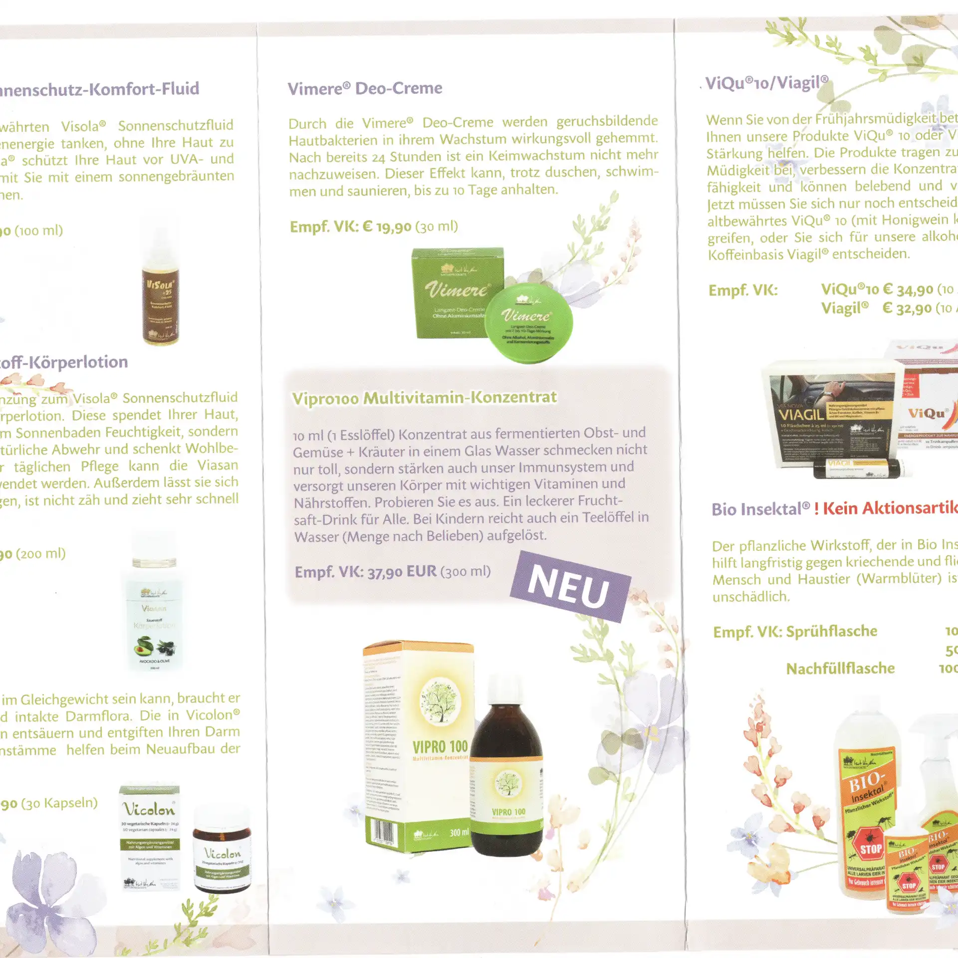 Via Nova Aktion Frühling 2025 Via Nova Aktion Frühling 2025