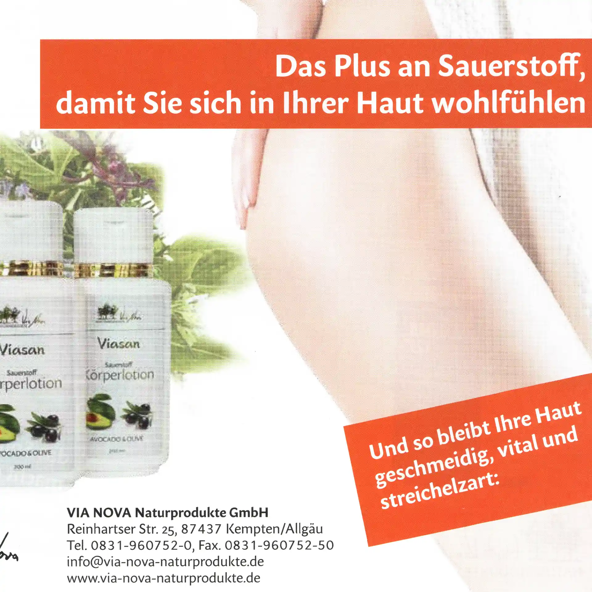 Viasan Sauerstoff Körperlotion Via Nova Viasan Sauerstoff Körperlotion