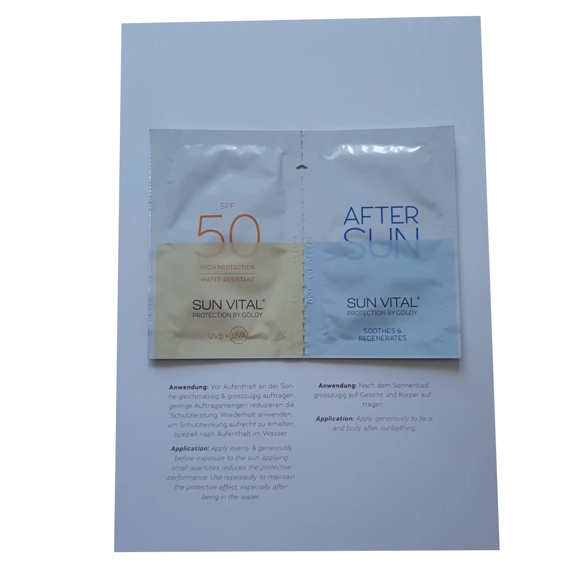 Sun Vital Protection by Goloy Sun Vital Protection by Goloy Sample