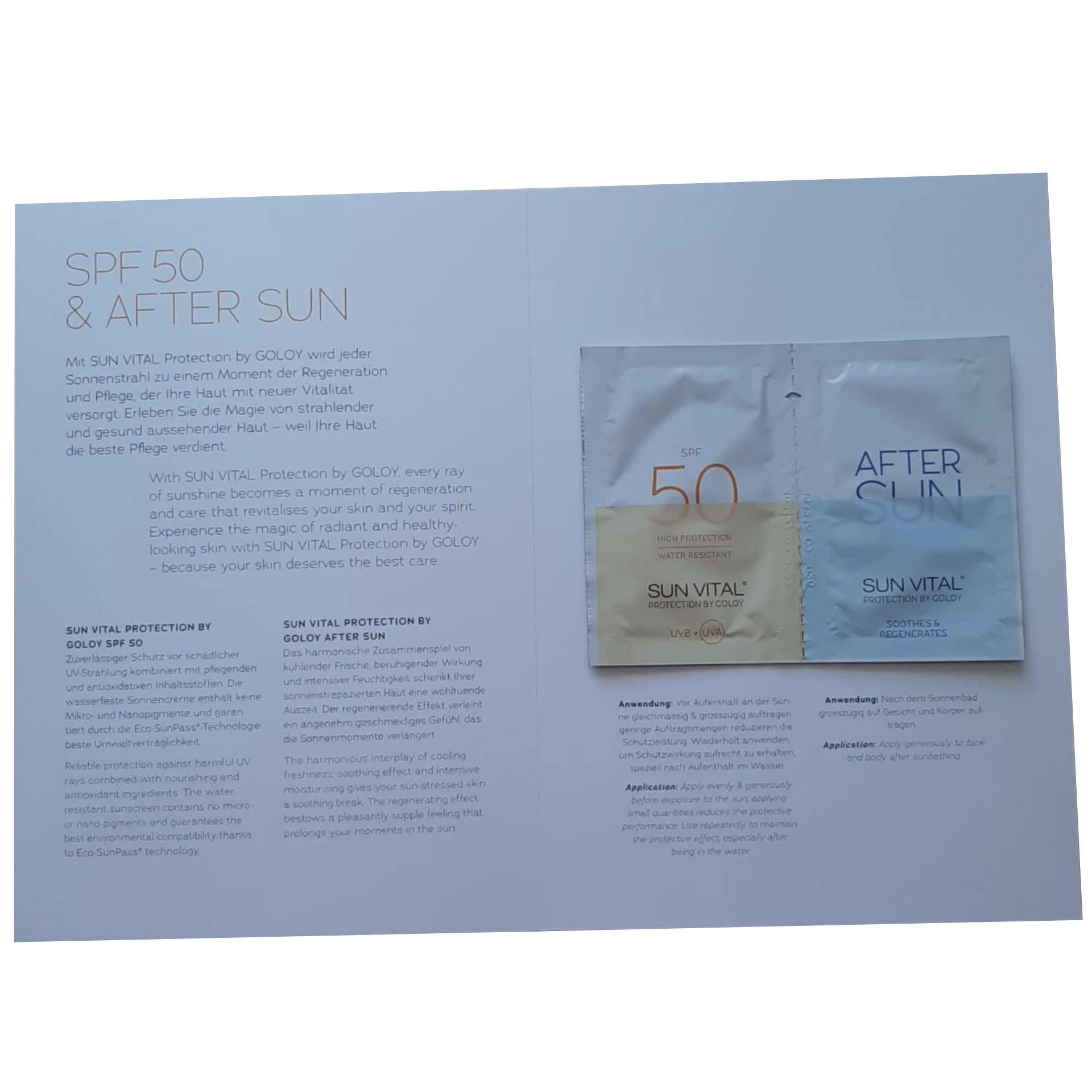 Sun Vital Protection by Goloy Sample